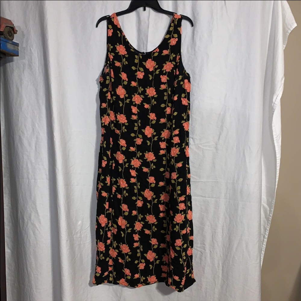 VINTAGE 90s A-Line Floral Dress